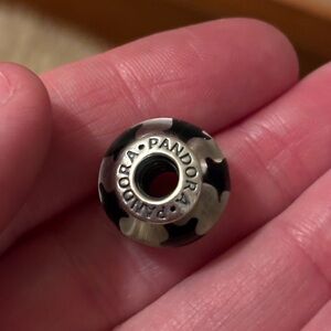 Pandora glass black star charm